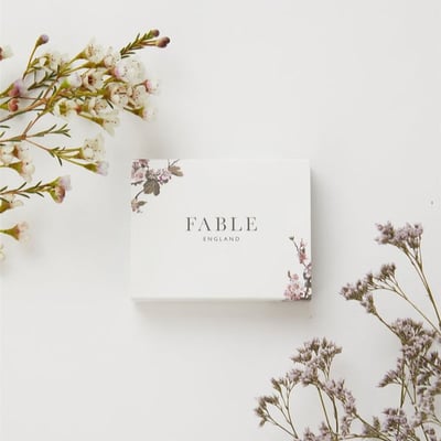 Fable England 三色堇珍珠耳環6