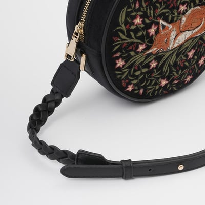 Fable England 夜影狐狸刺繡圓形包5