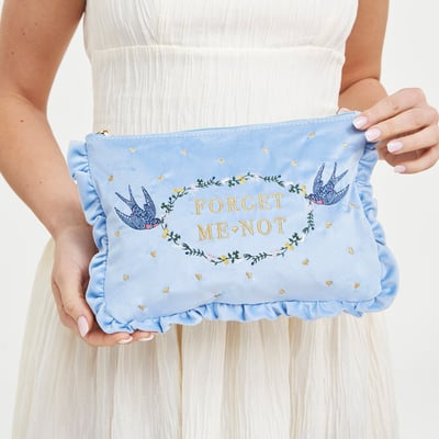 Fable England 勿忘我刺繡收納包1