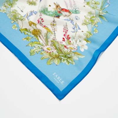 Fable England 彼得兔絲質絲巾3