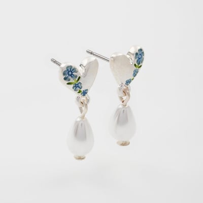 Fable England 勿忘我珍珠耳環2