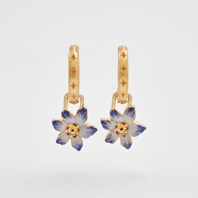 Fable England 夜影花月耳圈耳環1