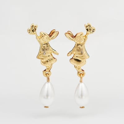 Fable England 彼得兔珍珠耳環3