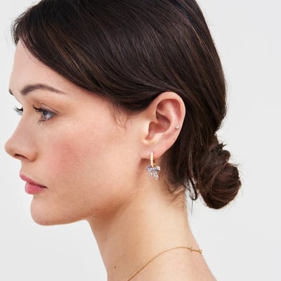 Fable England 蝴蝶結珍珠耳環2