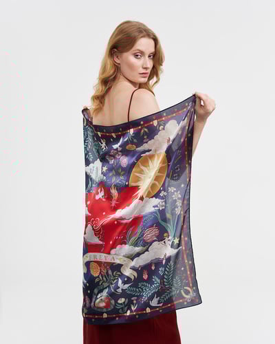 Fable England 星夜深藍絲巾2