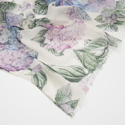 Fable England 繡球花輕量圍巾4