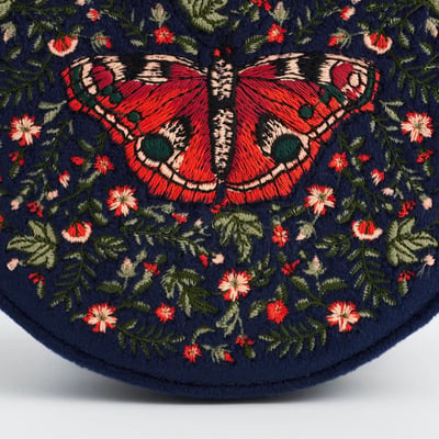 Fable England 紅蛺蝶刺繡飾品盒6