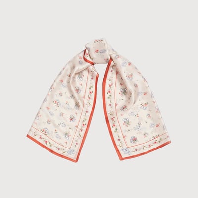 Fable England 午茶奶油長絲巾1