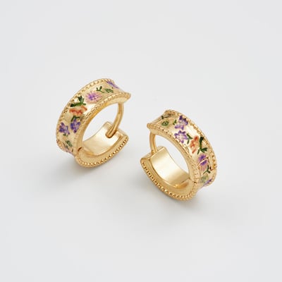 Fable England 田園花卉小耳圈1