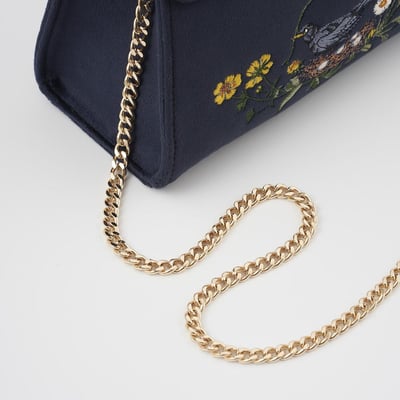 Fable England 黑鳥刺繡托特包6