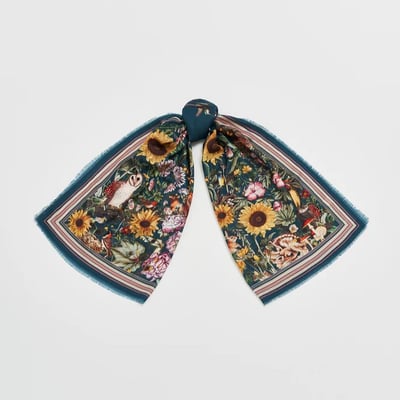 Fable England 墨綠花園長圍巾2