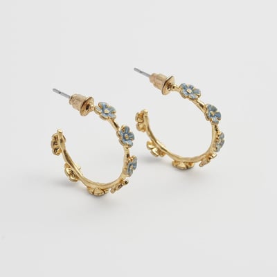 Fable England 勿忘我C形耳環2