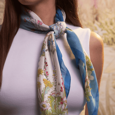 Fable England 彼得兔絲質絲巾5