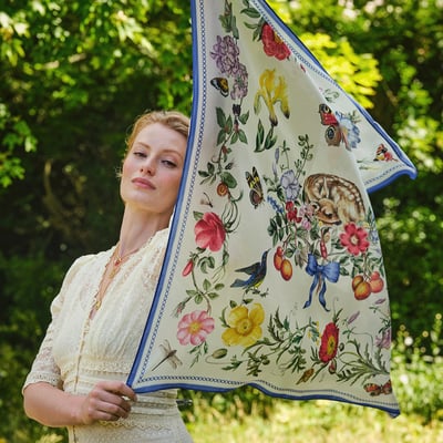 Fable England 小鹿物語絲質絲巾1