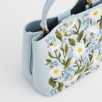 Fable England 勿忘我刺繡水桶包4