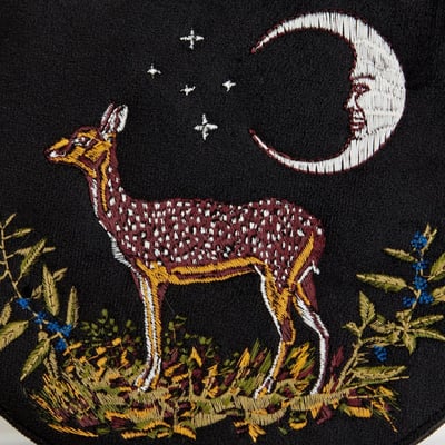 Fable England 鹿與月亮刺繡馬鞍包4