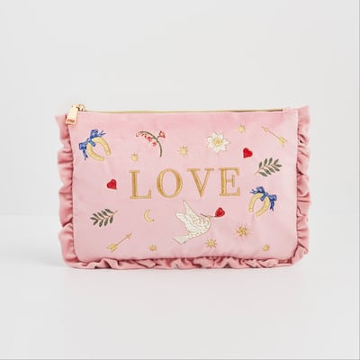 Fable England 愛心刺繡收納包2