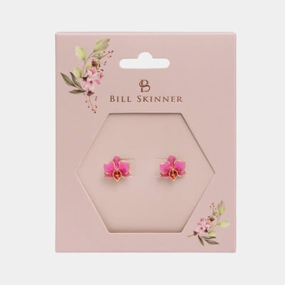 Bill Skinner 春日蘭花耳環2