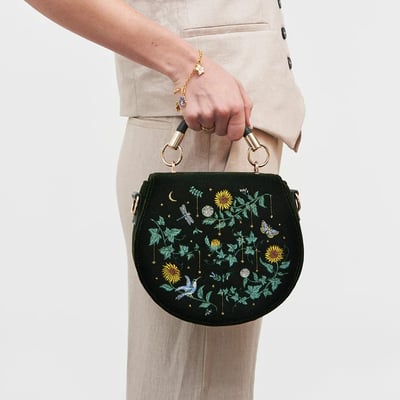 Fable England 向日葵刺繡馬鞍包1