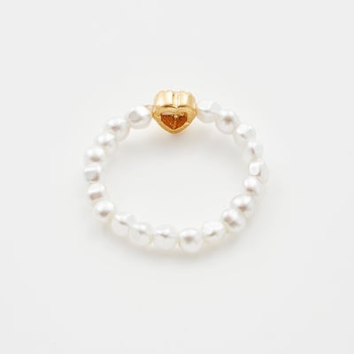 Fable England 珍珠愛心戒指4