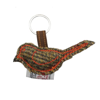 Heather 小鳥花呢吊飾5