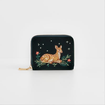 Fable England 小鹿刺繡小短夾2