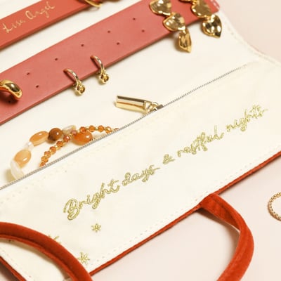 Lisa Angel 暖橘星辰收納捲2