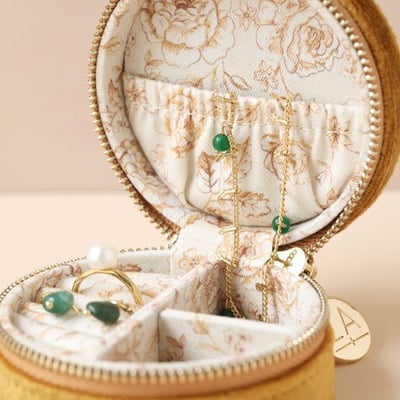 Lisa Angel 花卉芥黃飾品盒2