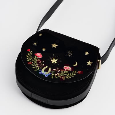 Fable England 星夜刺繡馬鞍包3