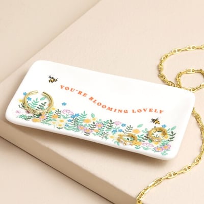 Lisa Angel 盛開花卉飾品盤1