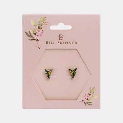 Bill Skinner 花園蜂鳥耳環3