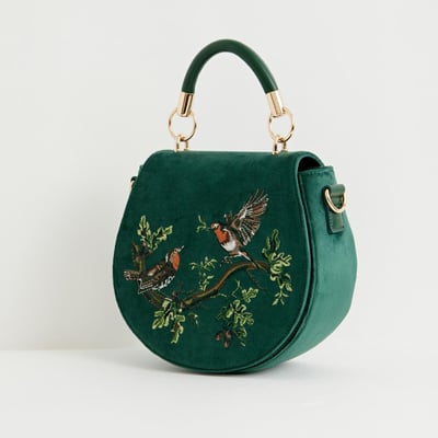 Fable England 知更鳥刺繡馬鞍包3