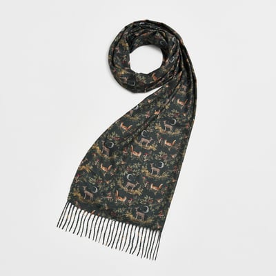 Fable England 步入叢林流蘇圍巾1