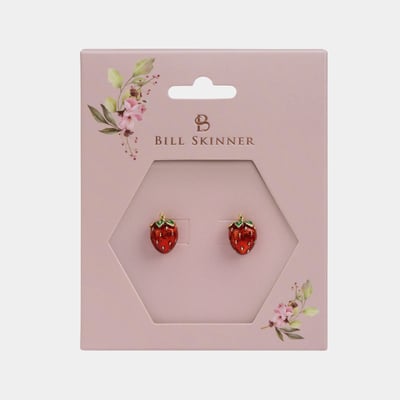 Bill Skinner 草莓果實耳環4