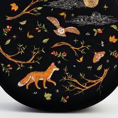 Fable England 狐狸貓頭鷹刺繡馬鞍包6