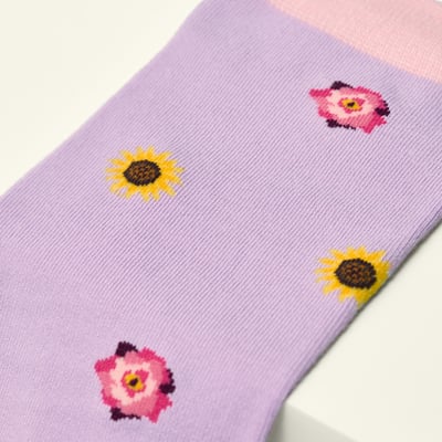Kosi 花朵觸感襪2