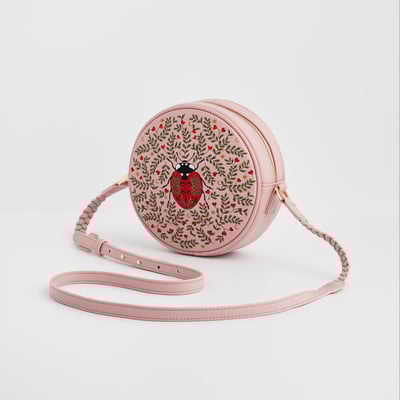 Fable England 瓢蟲刺繡圓形包3