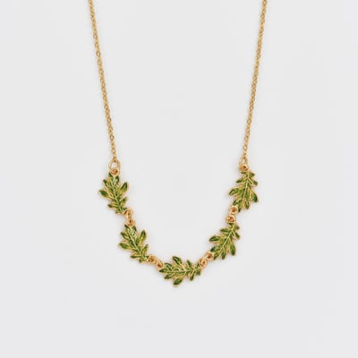 Fable England 綠橡葉頸鍊1