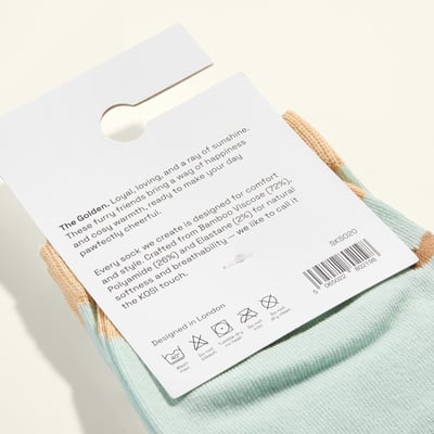 Kosi 黃金獵犬觸感襪3