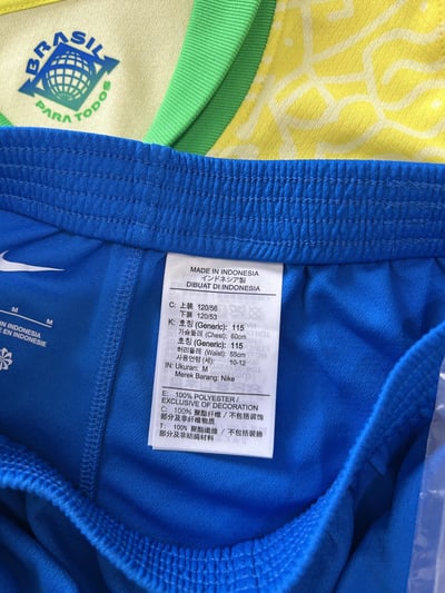 🍎 Nike Brazil 巴西主場隊球迷版 足球套裝6