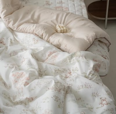 【賠本出清/韓國廣藏棉被】木屋小熊 膠原蛋白莫代爾 -四季厚被2