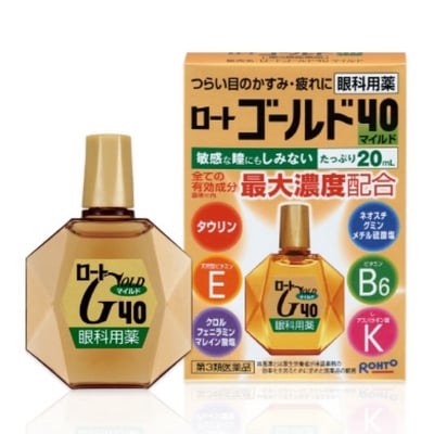 樂敦 Rohto GOLD G40 舒適齡 眼藥水 (溫和型)  20mL 綠1