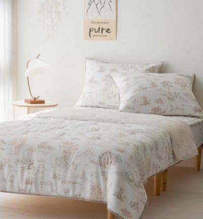 【賠本出清/韓國廣藏棉被】木屋小熊 膠原蛋白莫代爾 -夏季薄被2