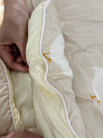 「破損」【賠本出清/韓國廣藏棉被】鴨寶寶-寶寶被(黃)5