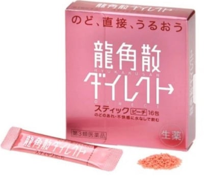 龍角散清喉顆粒 蜜桃口味16入1