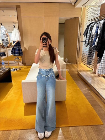 LV牛仔直筒褲 4