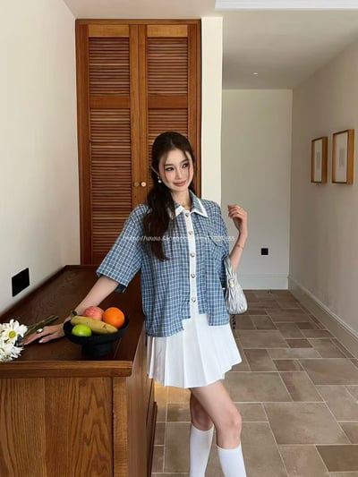 miumiu格子襯衫 2