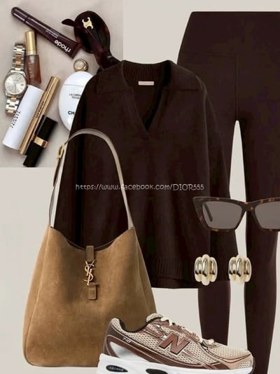 YSL麂皮絨hobo腋下包/水桶包3