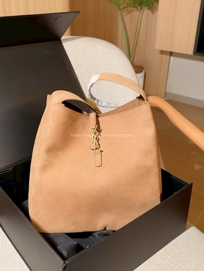 YSL麂皮絨hobo腋下包/水桶包1