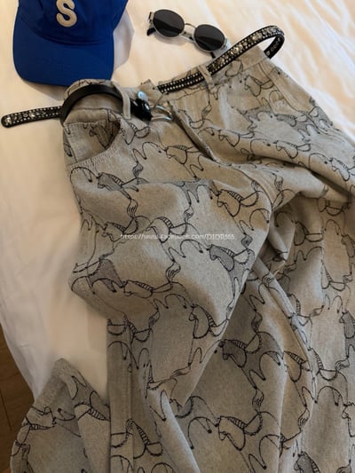 小馬刺繡牛仔褲7